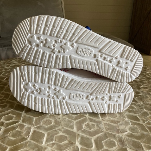 NEW! Hey Dude Women's Wendy Slip-On in ‘White Fireworks’ - Picture 6 of 9